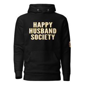 happy husband society premium hoodie