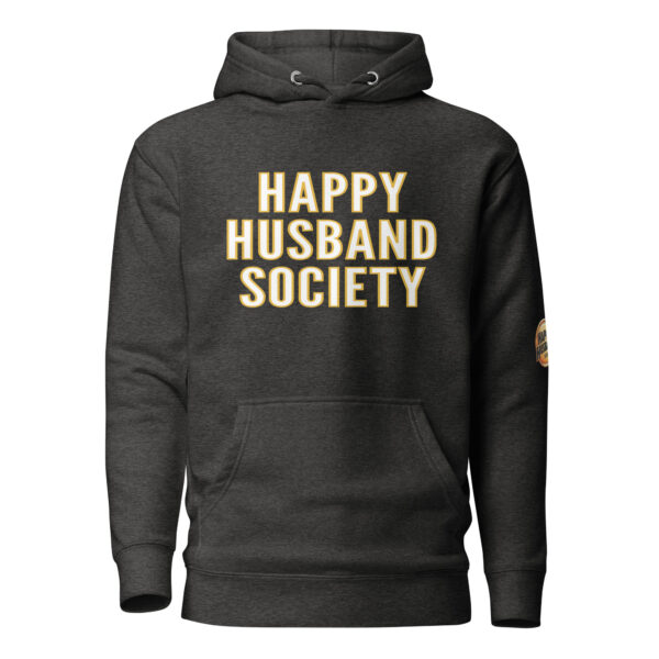 happy husband society premium hoodie