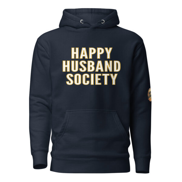 happy husband society premium hoodie