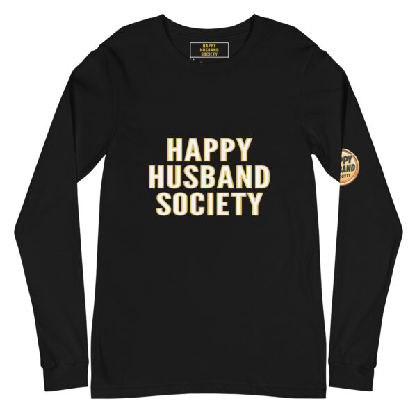 happy husband society premium long sleeve tee