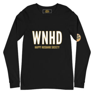 wnhd happy husband society premium long sleeve tee