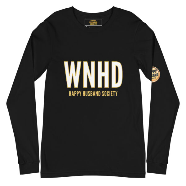 wnhd happy husband society premium long sleeve tee