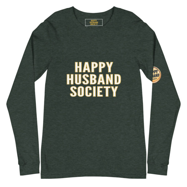 happy husband society premium long sleeve tee