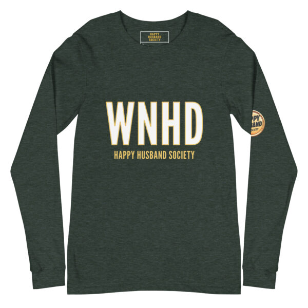 wnhd happy husband society premium long sleeve tee
