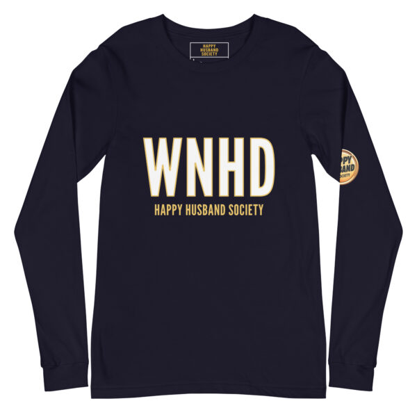 wnhd happy husband society premium long sleeve tee