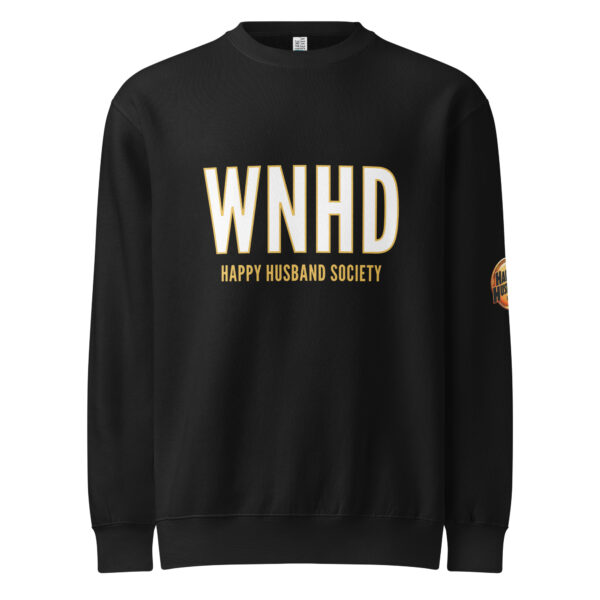 wnhd happy husband society premium sweatshirt