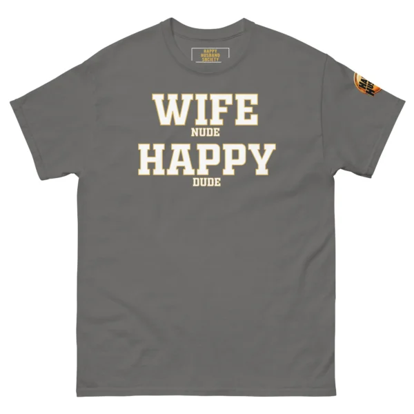 funny husband gift shirt charcoal classic tee