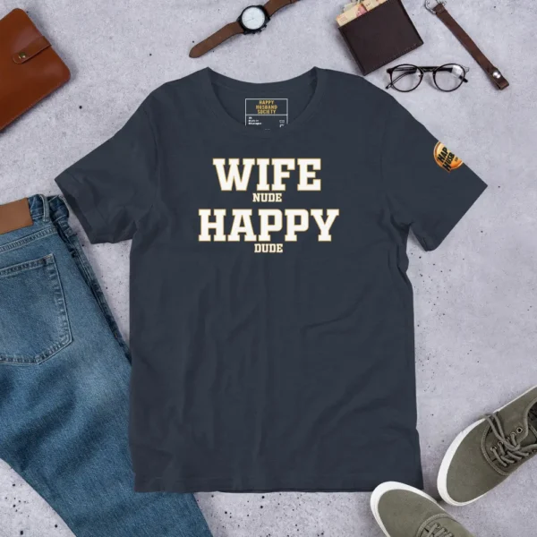 funny-husband-gift-shirt-premium-heather-navy funny husband gift shirt heather navy premium tee