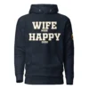 funny husband gift navy blazer premium hoodie front